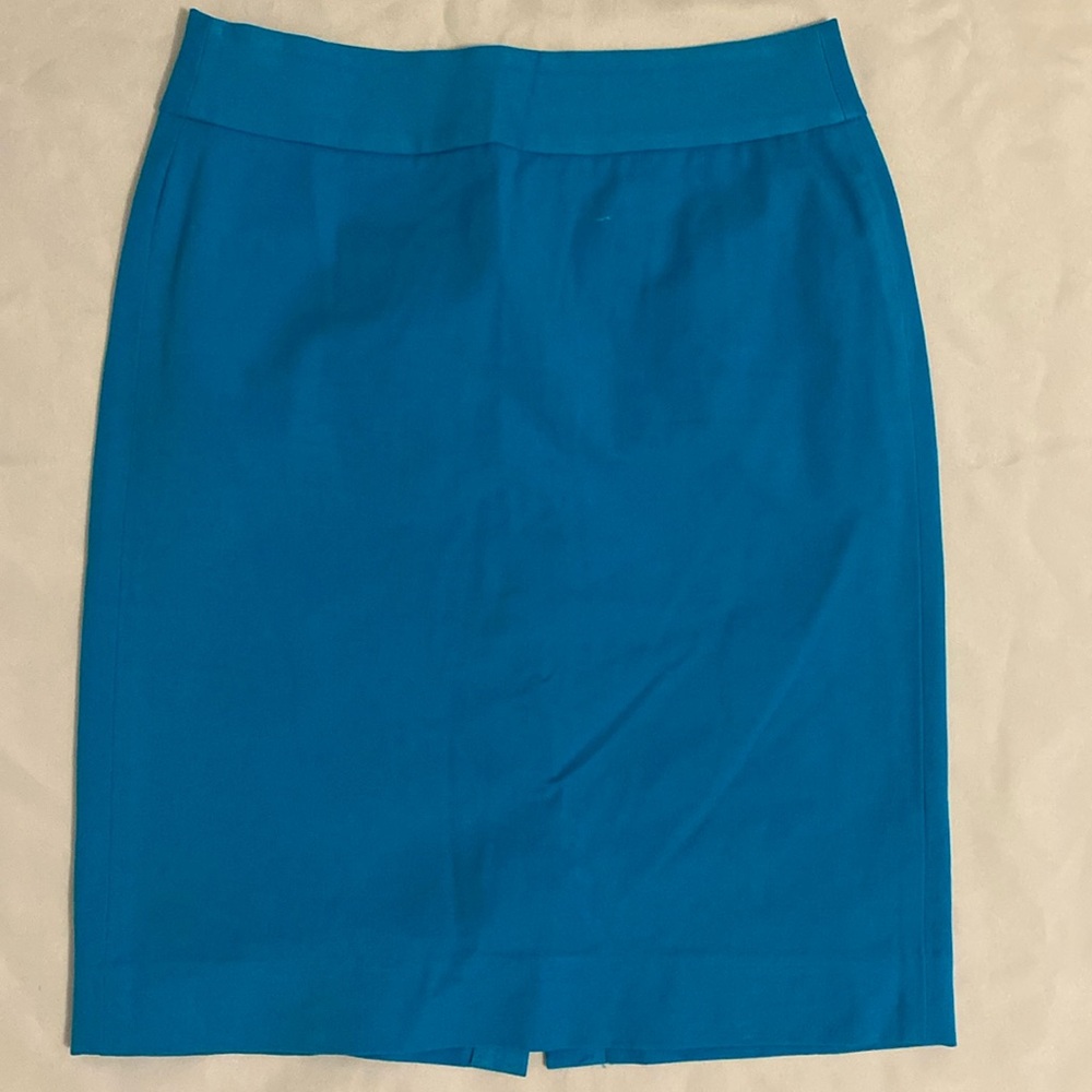 Banana Republic pencil skirt beautiful turquoise blue sz 6